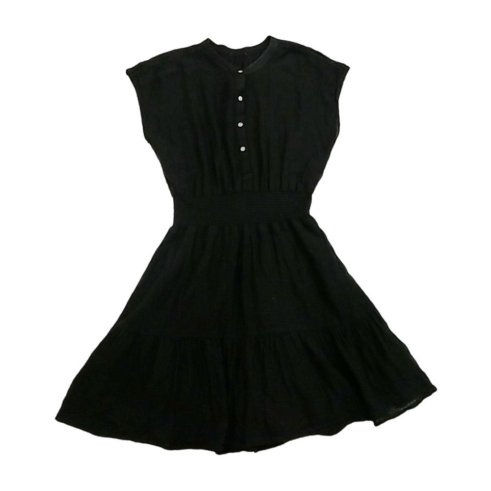 Rails Black Sleeveless A-Line Mini Dress - size small
